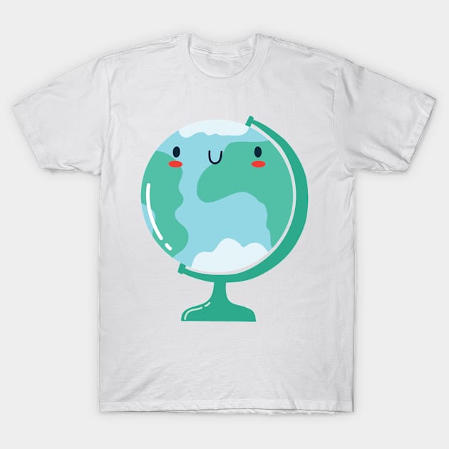 globe T-Shirt by Li Ca Ti Da Ma